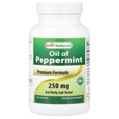 Масло Best Naturals of Peppermint, 250 мг, 120 капсул