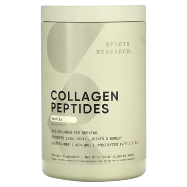 Коллаген Sports Research Peptides, вкус Vanilla, 480 г, 1.