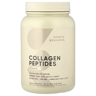 Коллаген Sports Research Peptides, без вкуса, 907 г