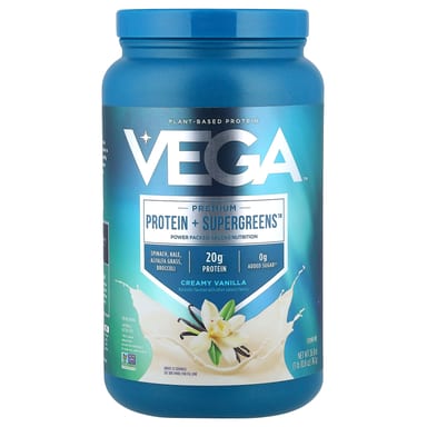 Протеин Vega Premium Supergreens™, вкус Creamy Vanilla, 760 г