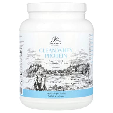 Сывороточный протеин Mt. Capra Clean, вкус Vanilla Bean, 453 г