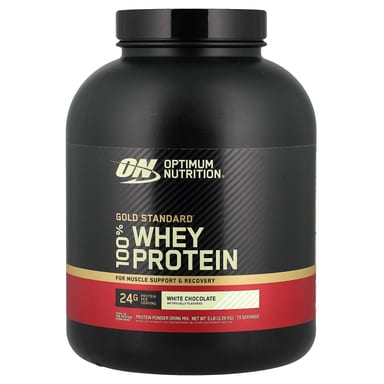 Сывороточный протеин Optimum Nutrition Gold Standard® Protein, вкус White Chocolate, 2.26 кг