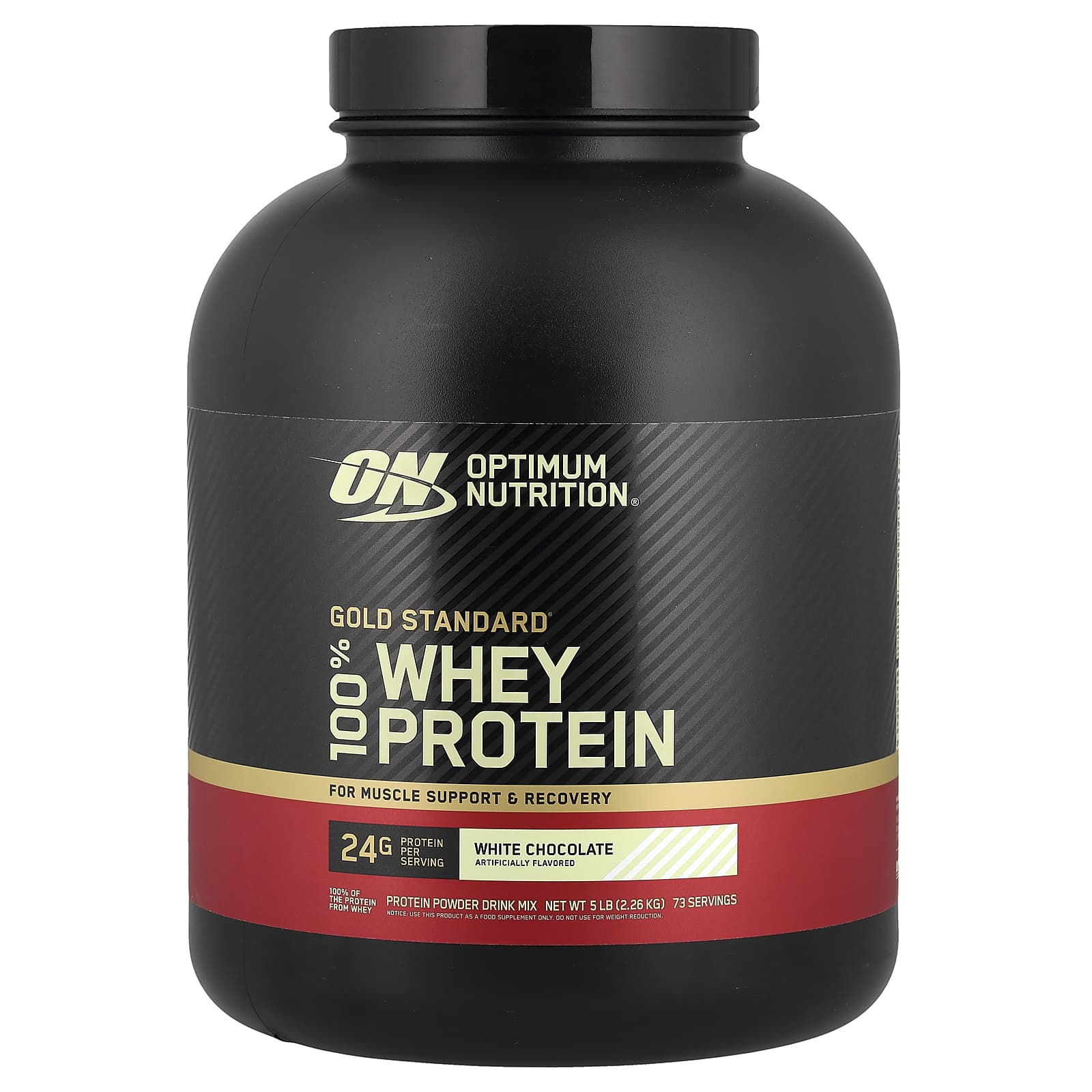 Сывороточный протеин Optimum Nutrition Gold Standard® Protein, вкус White Chocolate, 2.26 кг