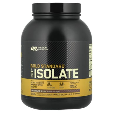 Шоколад Optimum Nutrition Gold Standard® 100% Isolate, вкус Chocolate Bliss, 1.36 кг