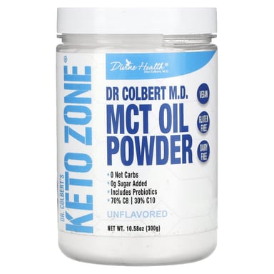 Порошок Divine Health Dr. Colbert's Keto Zone MCT Oil, без вкуса, 300 г