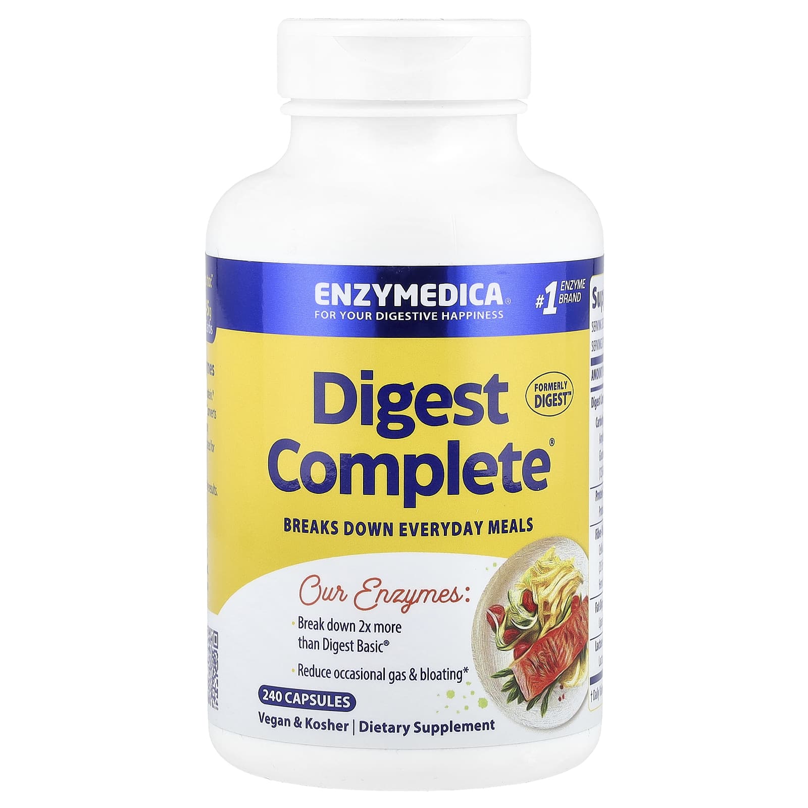 Ферментный комплекс Digest Complete Enzymedica®, 240 капсул