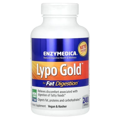 Ферментный комплекс для переваривания жиров Enzymedica For Fat Digestion, 240 капсул