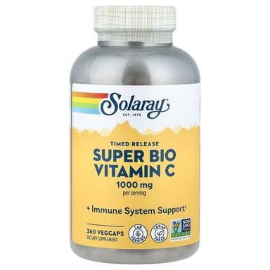 Витамин C Solaray Super Bio Timed Release, 360 растительных капсул