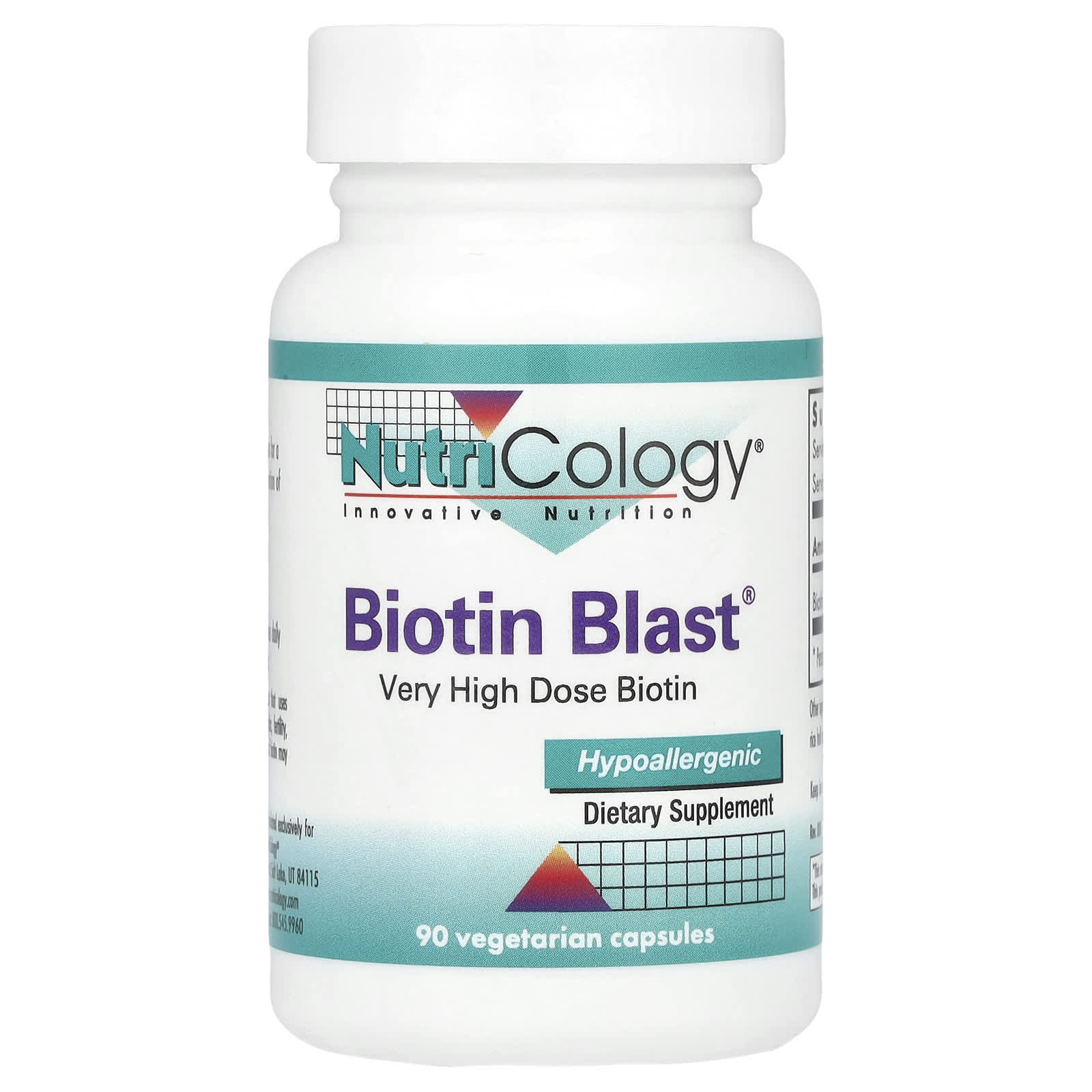 Биотин Nutricology Blast®, 100 мг, 90 растительных капсул