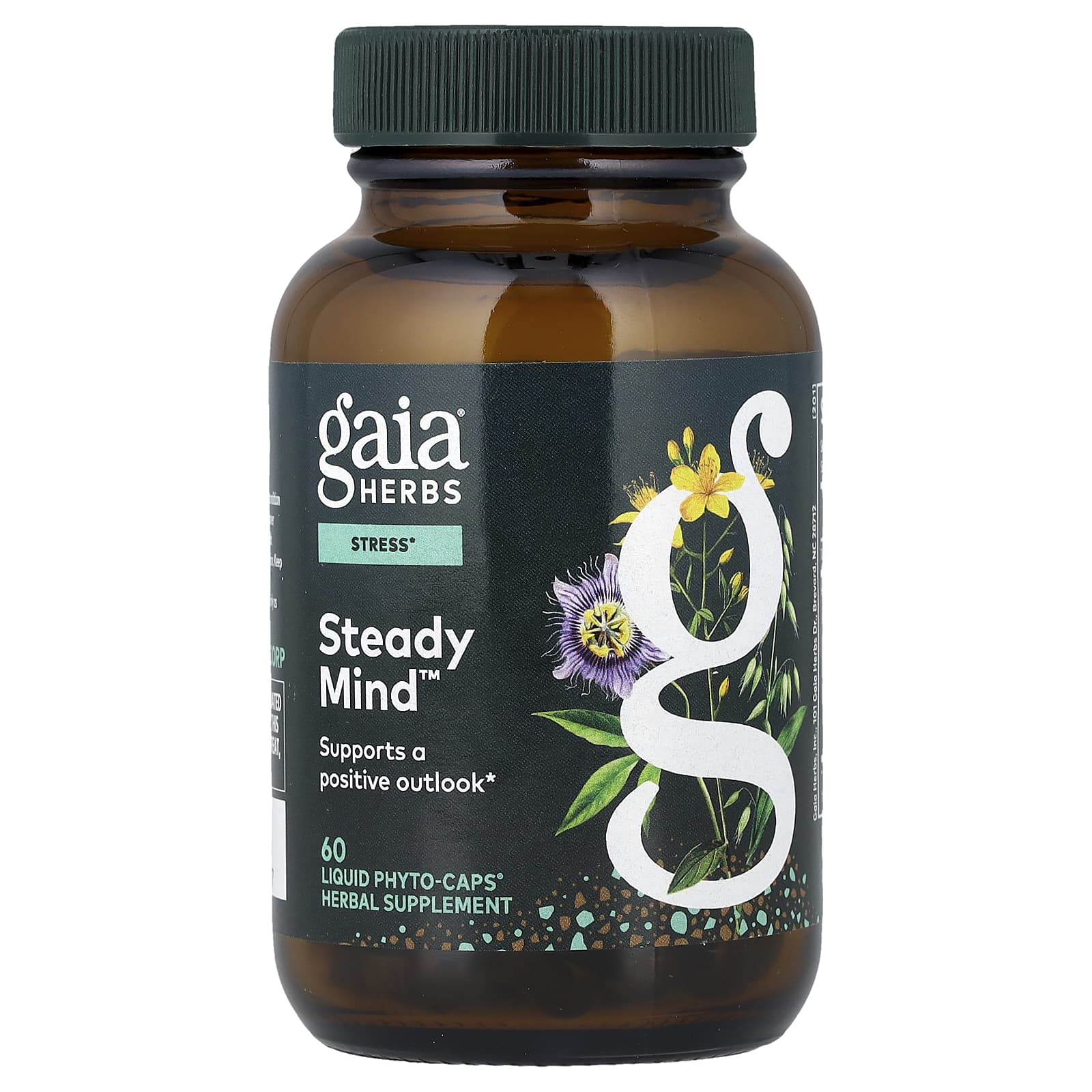 Стрессоустойчивость Gaia Herbs, 60 жидких фитокапсул®