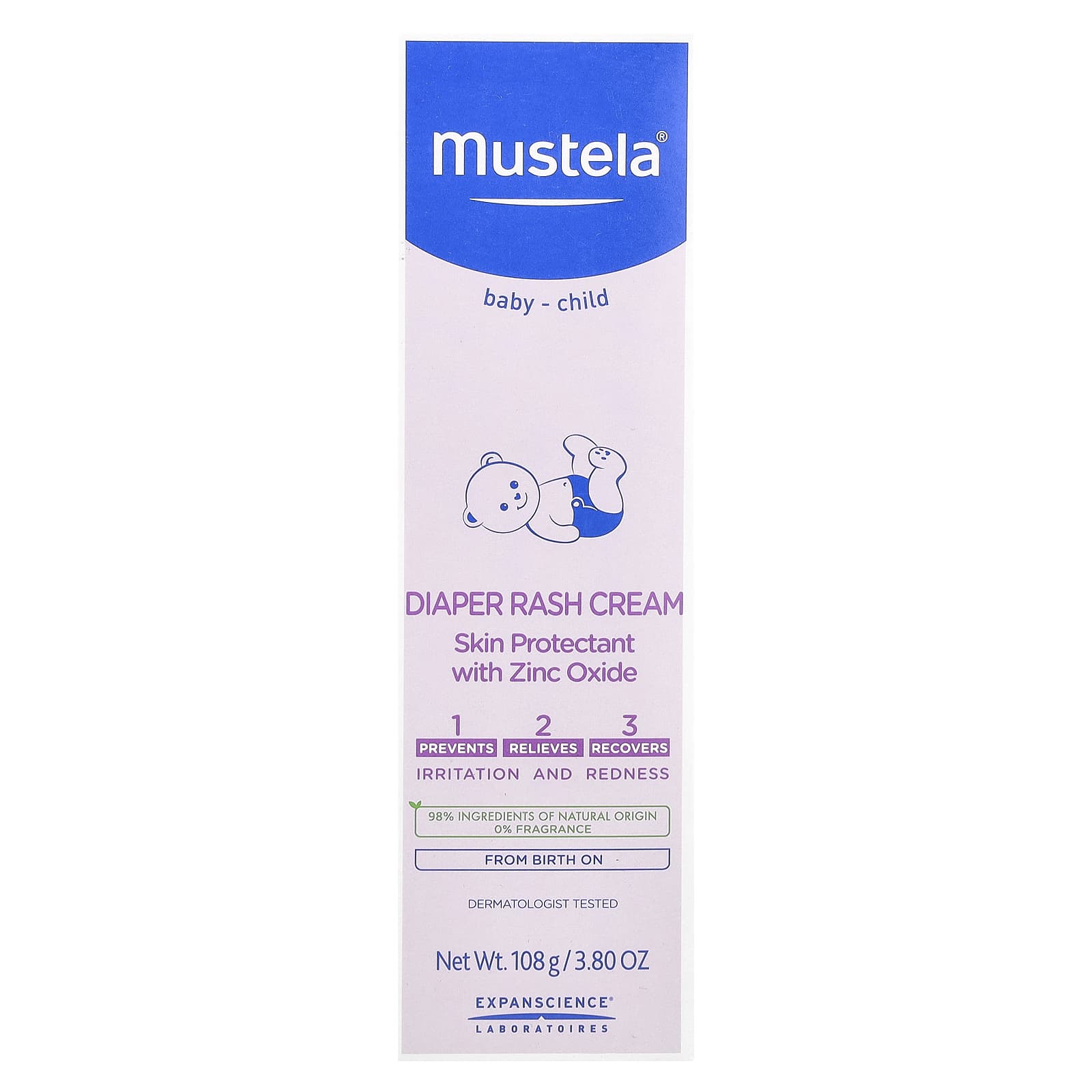 Детский крем от опрелостей Mustela Baby-Child, 108 г — фото 2