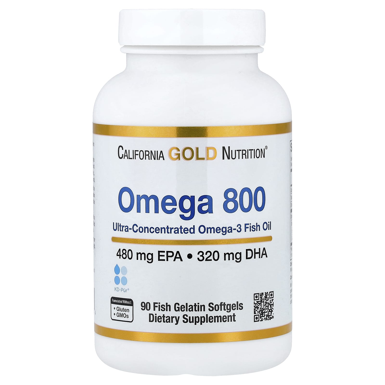 Рыбий жир California Gold Nutrition Omega 800 Ultra-Concentrated Omega-3 kd-pur Triglyceride Form, 1000 мг, мягкие капсулы — фото 8