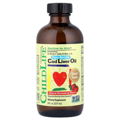 Масло печени трески ChildLife Essentials Pure Arctic Natural Strawberry, 237 мл