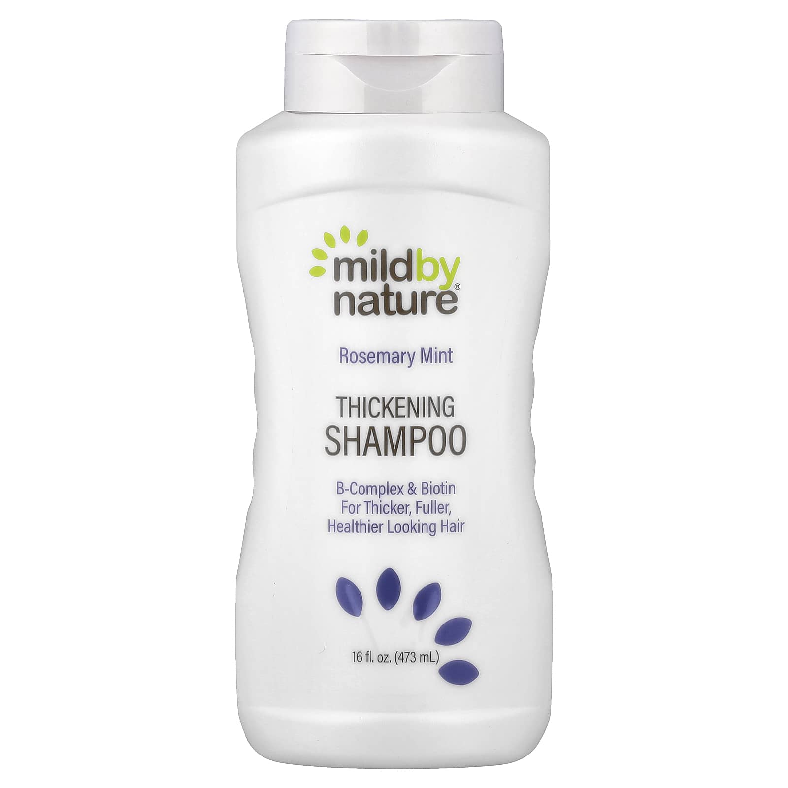 Комплекс витаминов B Mild By Nature Thickening Shampoo B-Complex & Biotin Rosemary Mint, 473 мл — фото 7