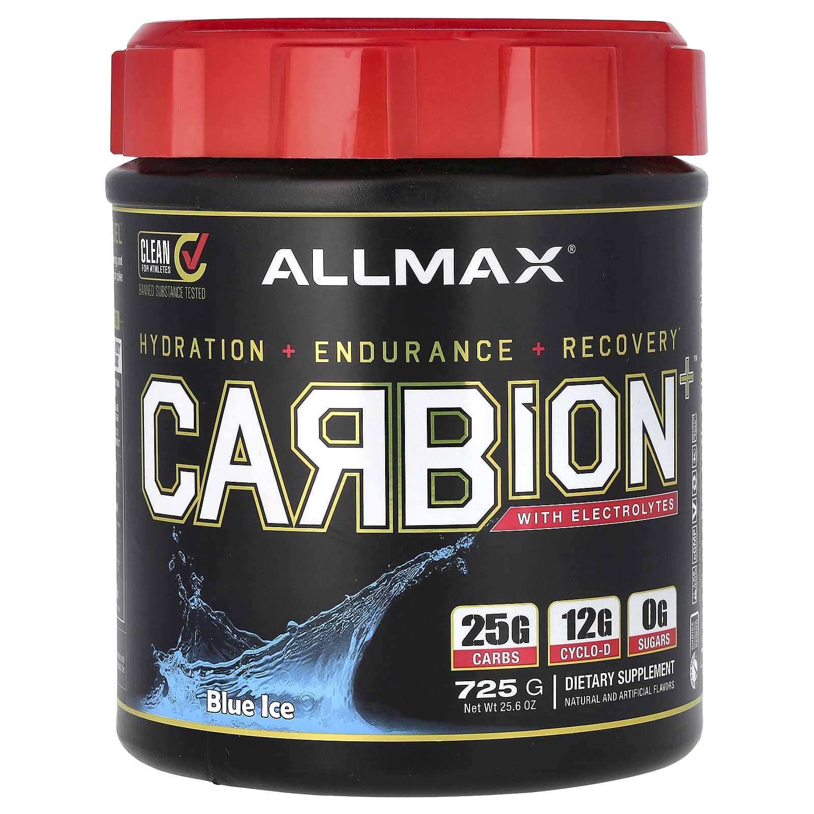 Электролиты ALLMAX CARBION+™ With Blue Ice, 725 г