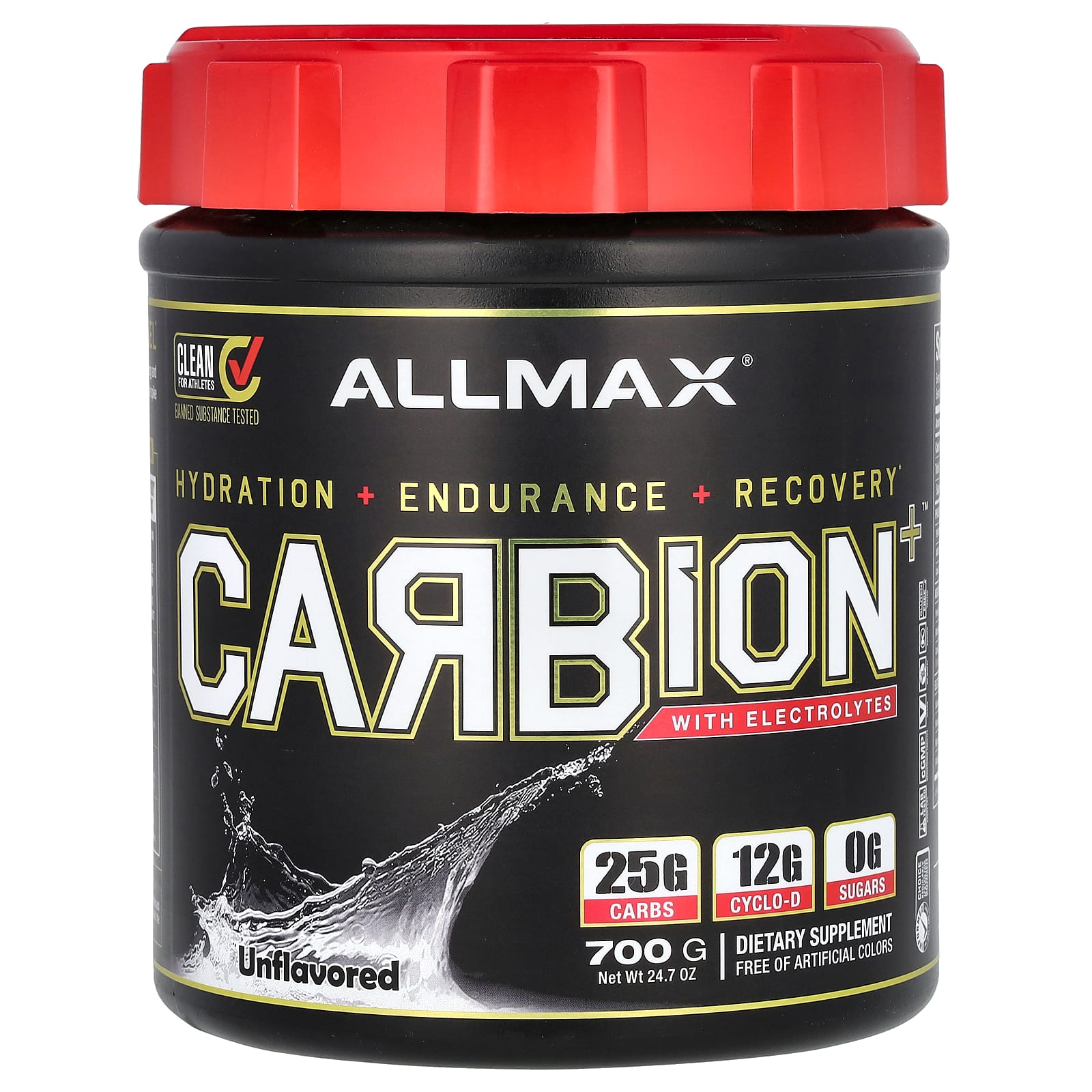 Электролиты ALLMAX CARBION+™, без вкуса, 700 г