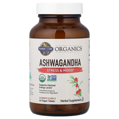 Ашваганда Garden of Life Organics, 600 мг, таблетки