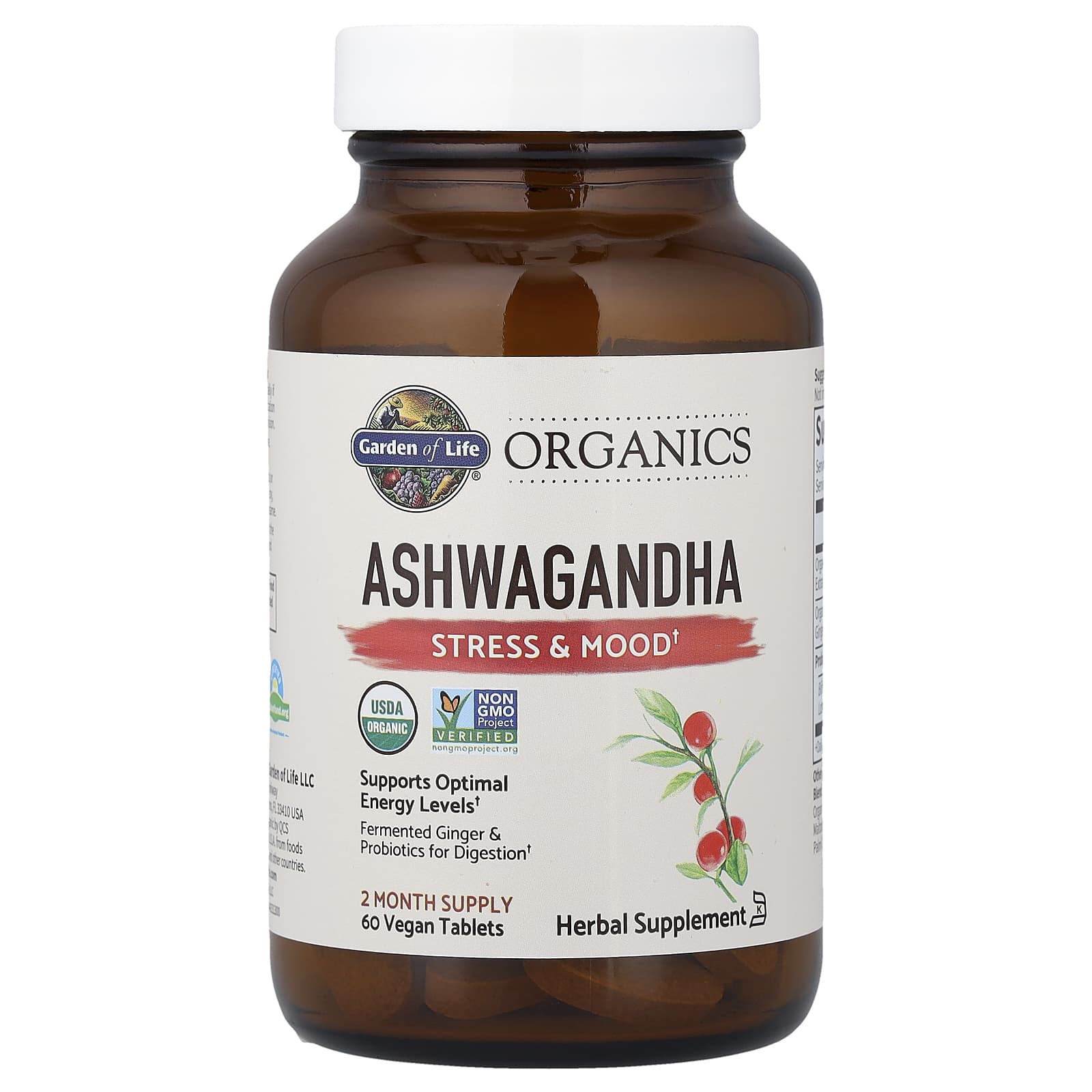 Ашваганда Garden of Life Organics, 600 мг, таблетки