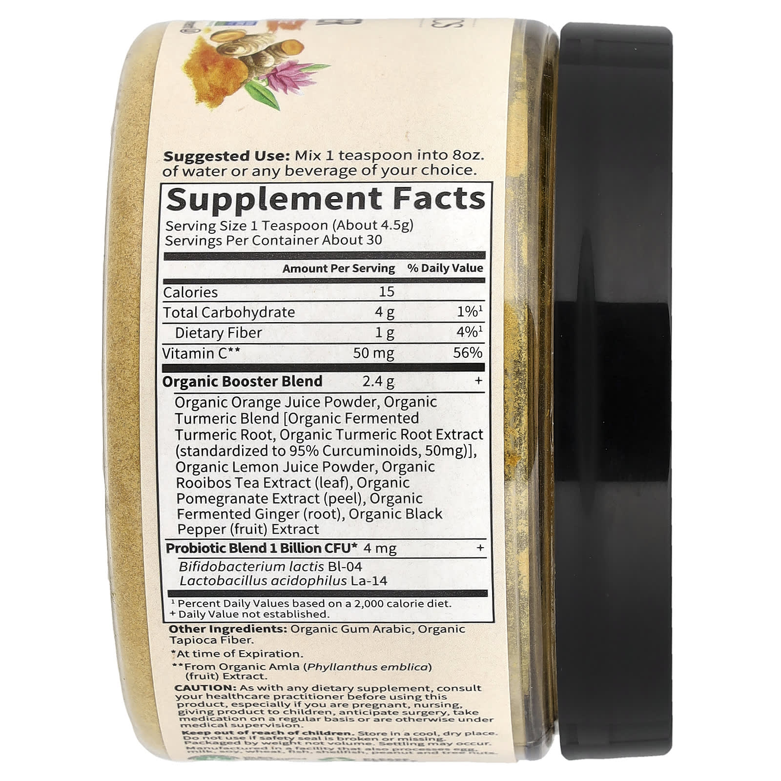 Куркума Garden of Life Organics Fermented Organic Booster, 135 г — фото 2
