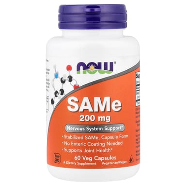 SAMe NOW Foods SAMe, 200 мг, 60 растительных капсул