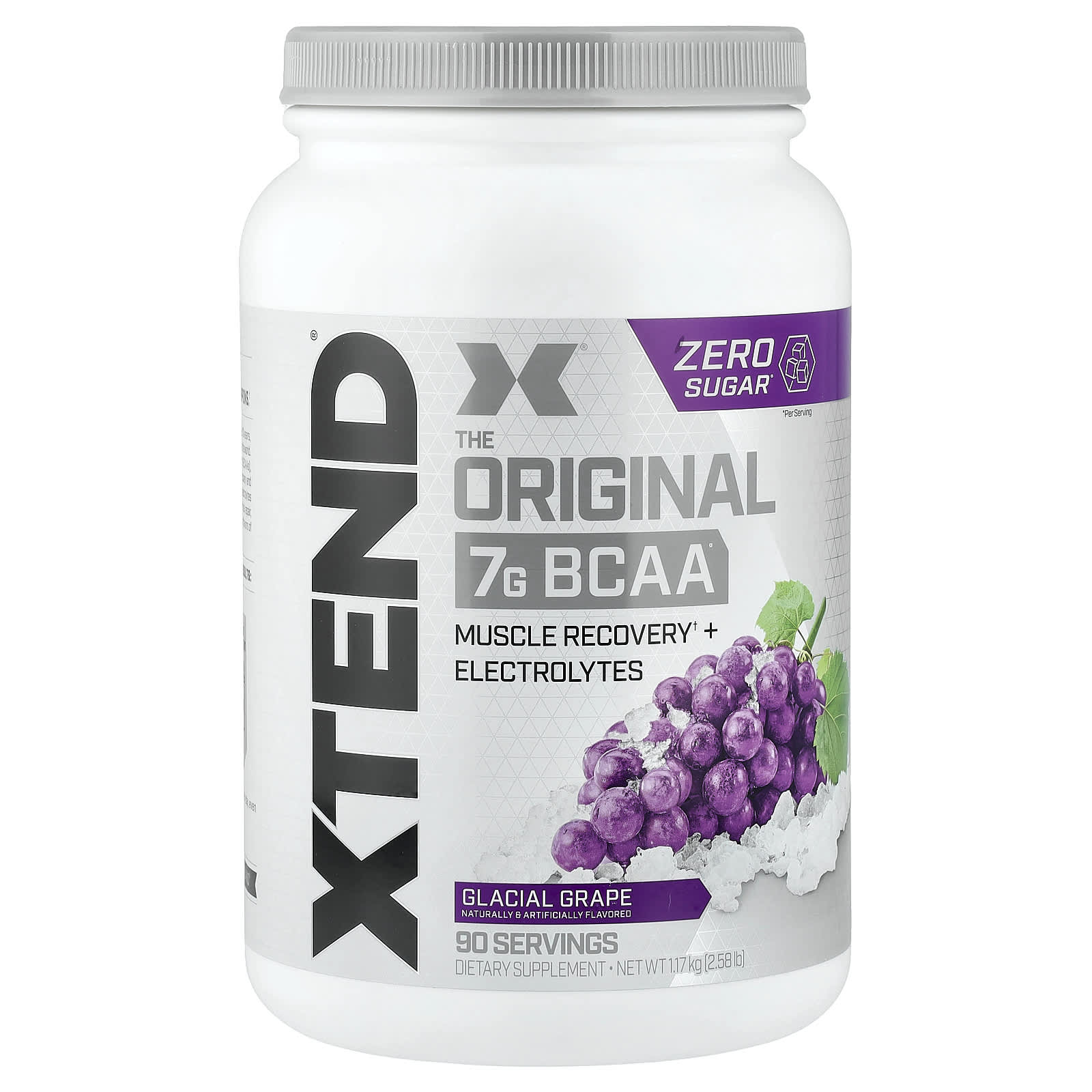 BCAA XTEND, вкус Glacial Grape, 7 г, 1.17 кг