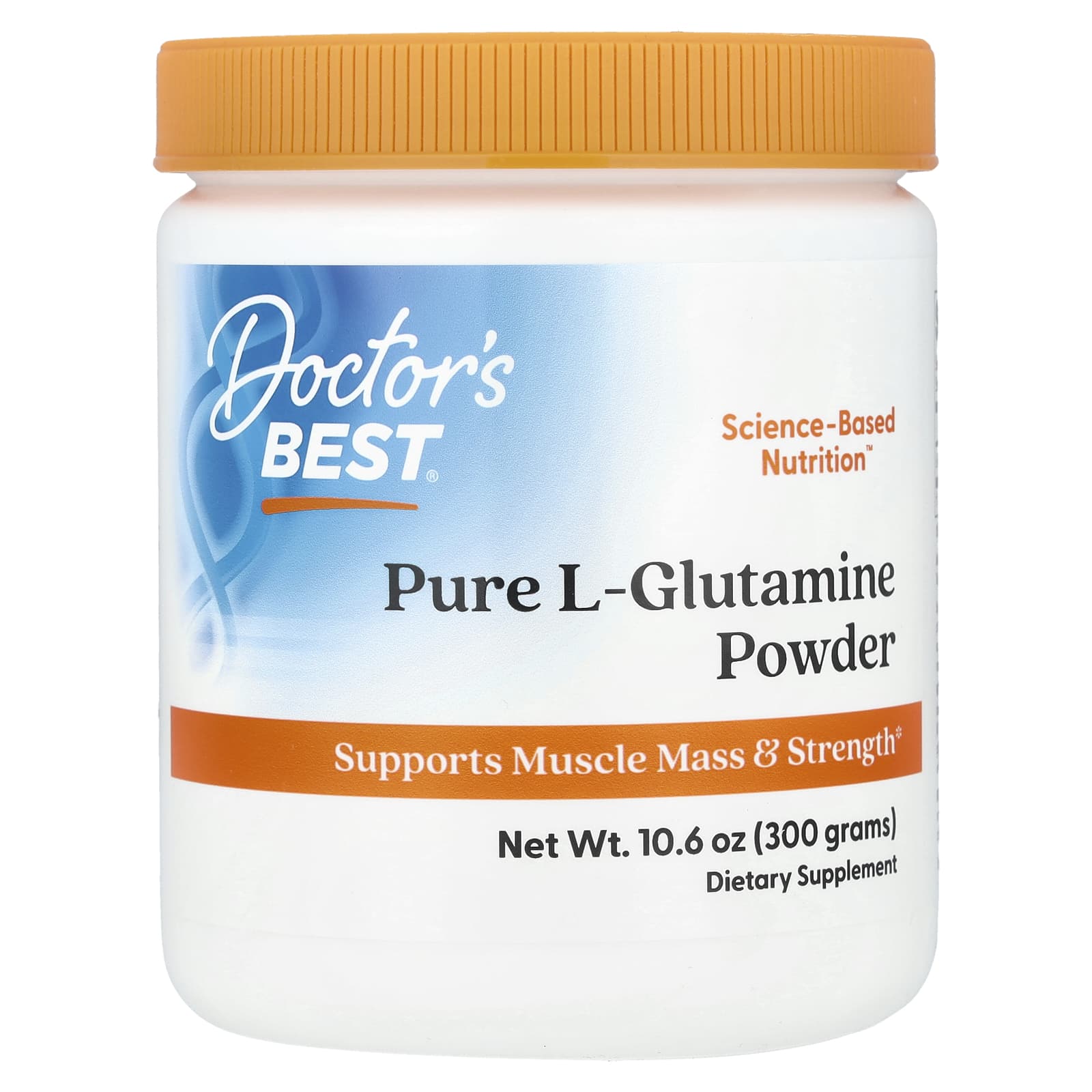 L-глютамин Doctor's Best Pure L-Glutamine, 300 г, порошок