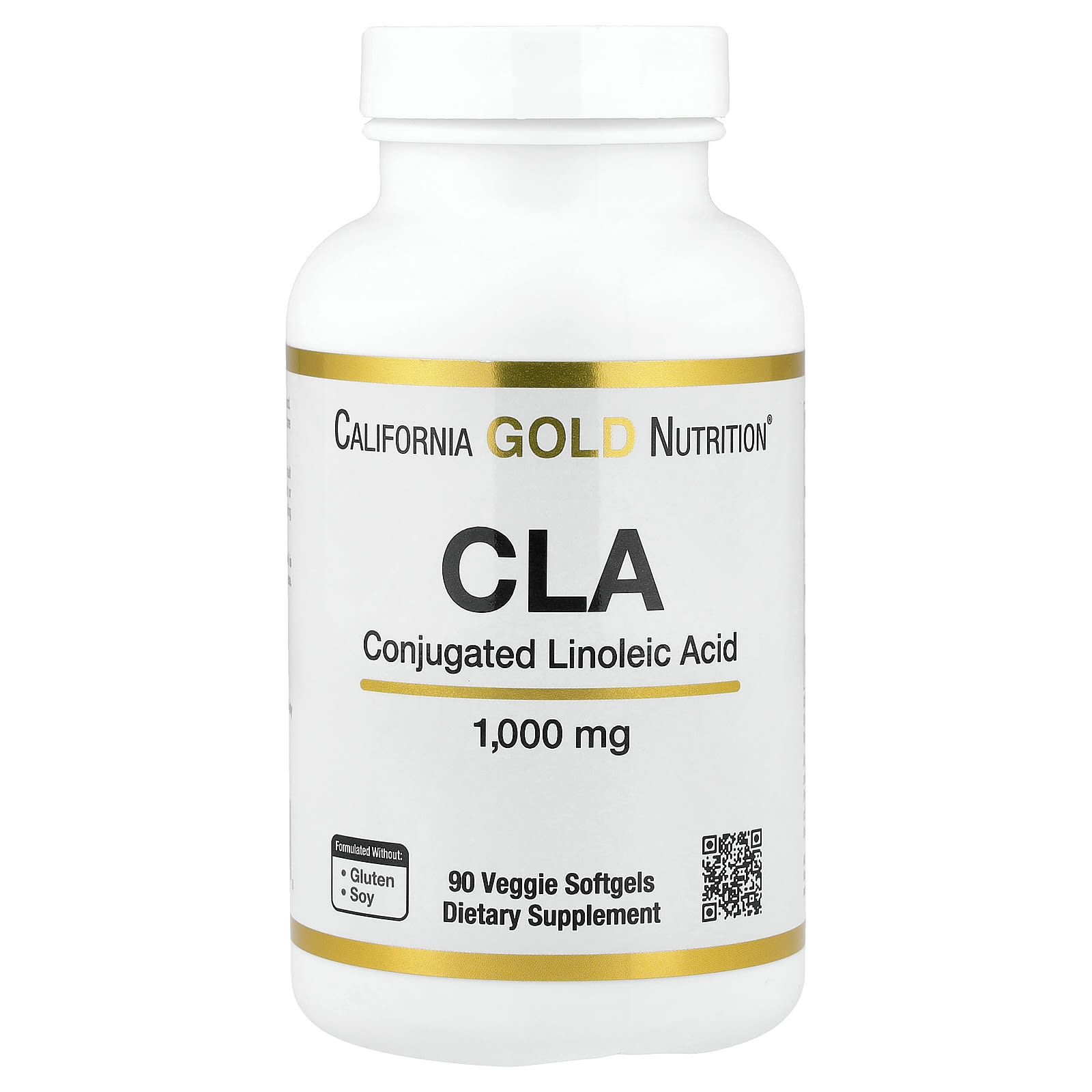 CLA California Gold Nutrition Conjugated Linoleic Acid 90 Veggie, 1000 мг, мягкие капсулы — фото 5