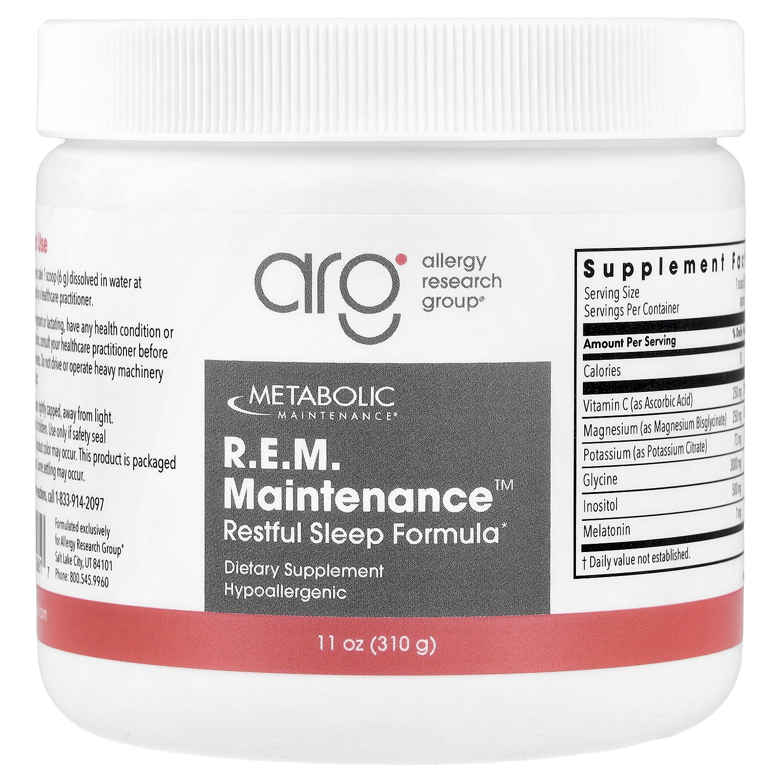 R.E.M. Maintenance™ Metabolic Maintenance, 310 г