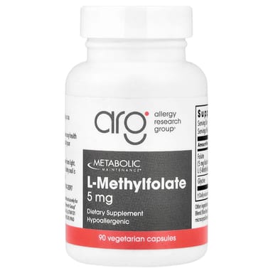 Метилфолат (5-MTHF) Metabolic Maintenance, 5 мг, 90 растительных капсул