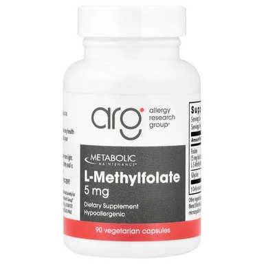 Фото товара: Метилфолат (5-MTHF) Metabolic Maintenance, 5 мг, 90 растительных капсул