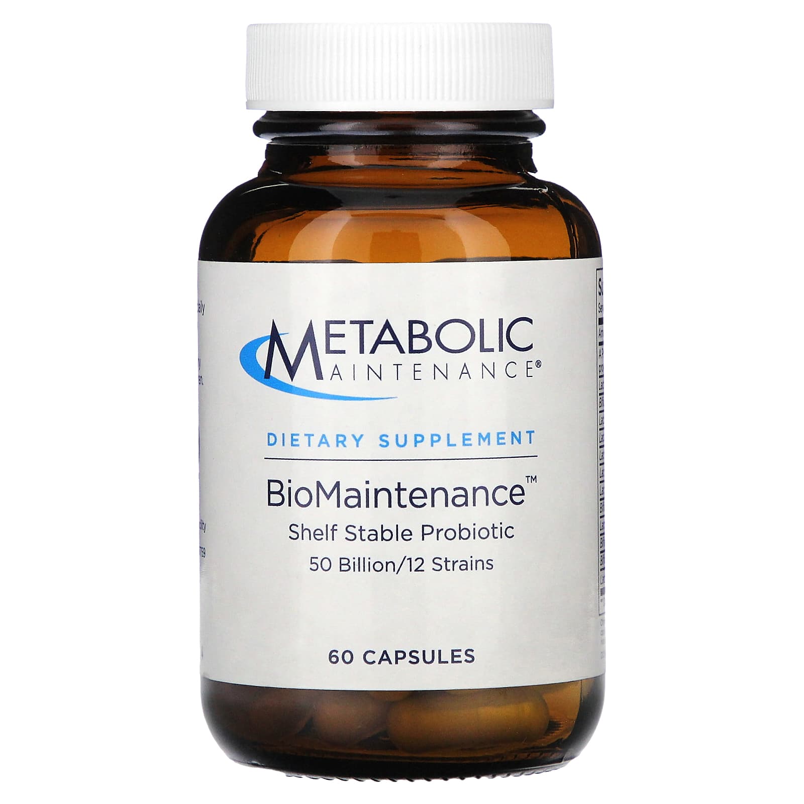 Пробиотик Metabolic Maintenance BioMaintenance Shelf Stable, 60 капсул — фото 2