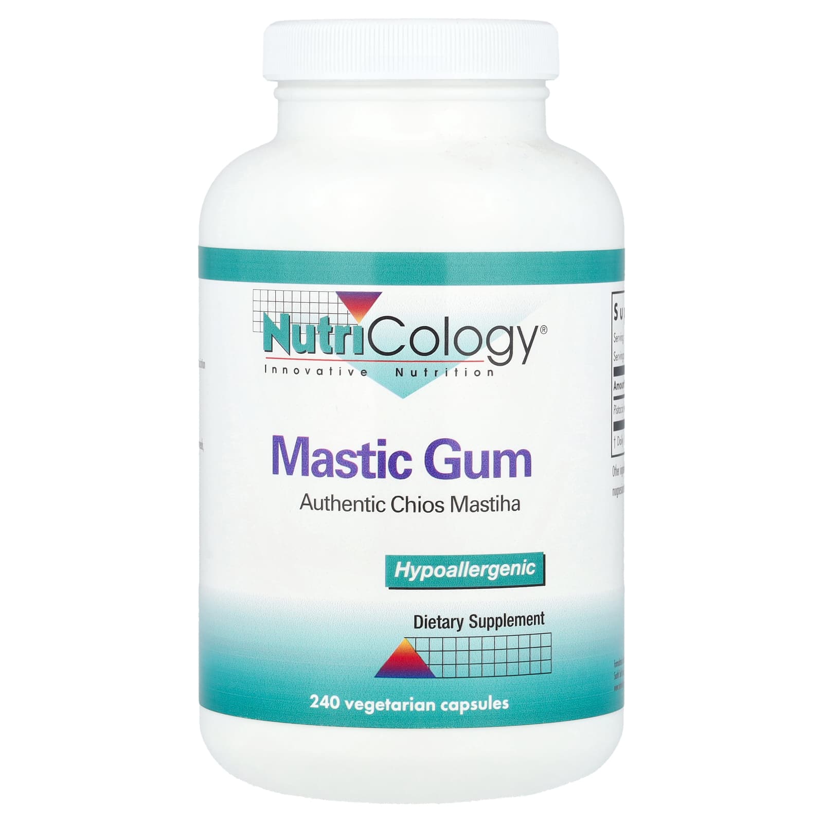 Мастиковая смола Nutricology, 0.5 г, 240 растительных капсул
