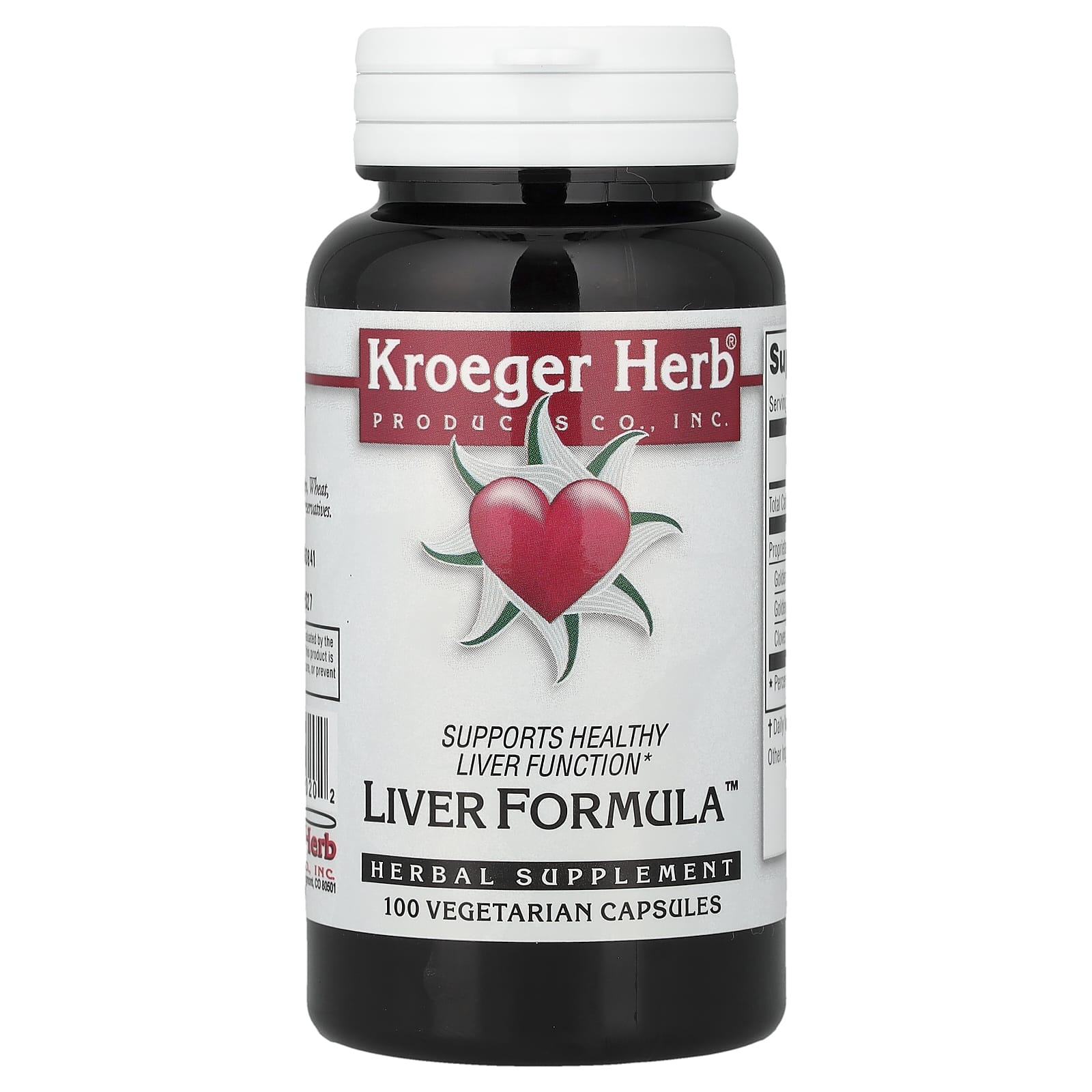 Комплекс Kroeger Herb Co Liver™, 100 растительных капсул