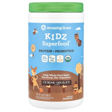 Пробиотик Amazing Grass Kidz Superfood® Protein Extreme Chocolate, 285 г