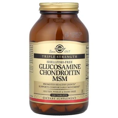 Хондроитин Solgar Glucosamine MSM Triple Strength, 120 таблеток