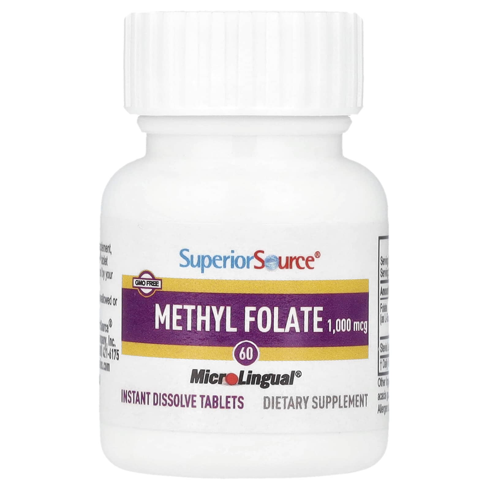 Фолат Superior Source Methyl 60, 1000 мкг, таблетки