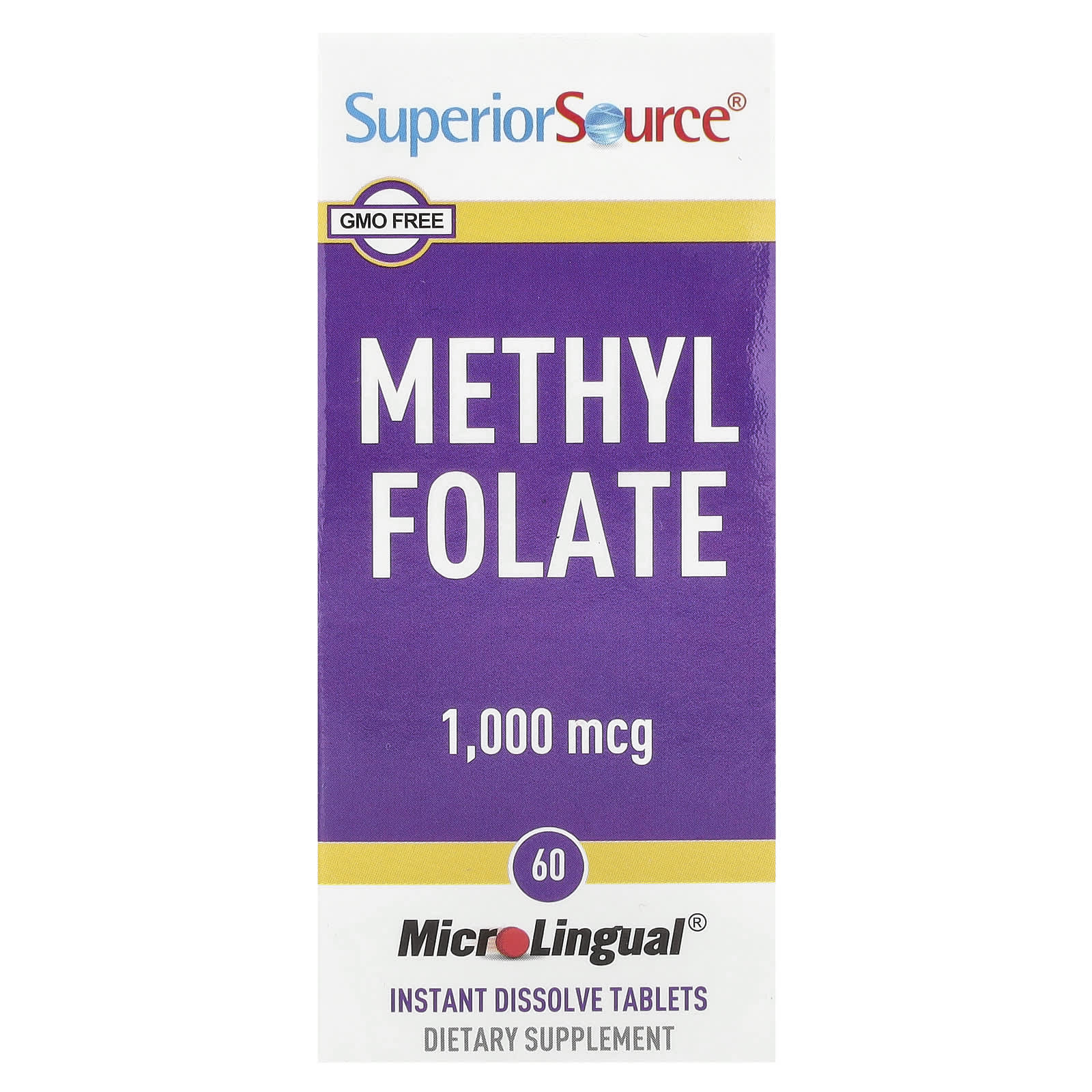 Фолат Superior Source Methyl 60, 1000 мкг, таблетки — фото 2