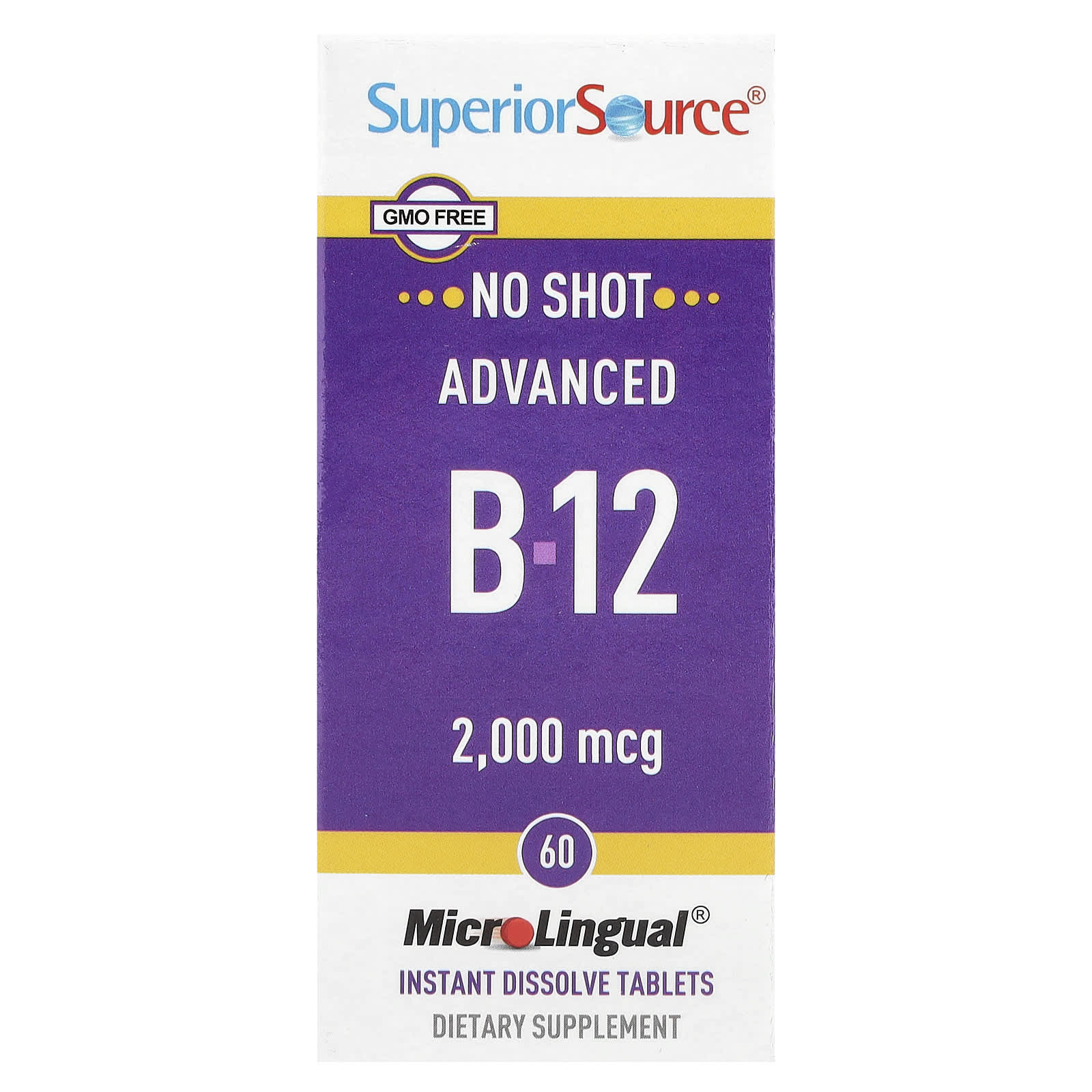 Витамин B-12 Superior Source, 2000 мкг, 60 таблеток мгновенного растворения MicroLingual® — фото 2