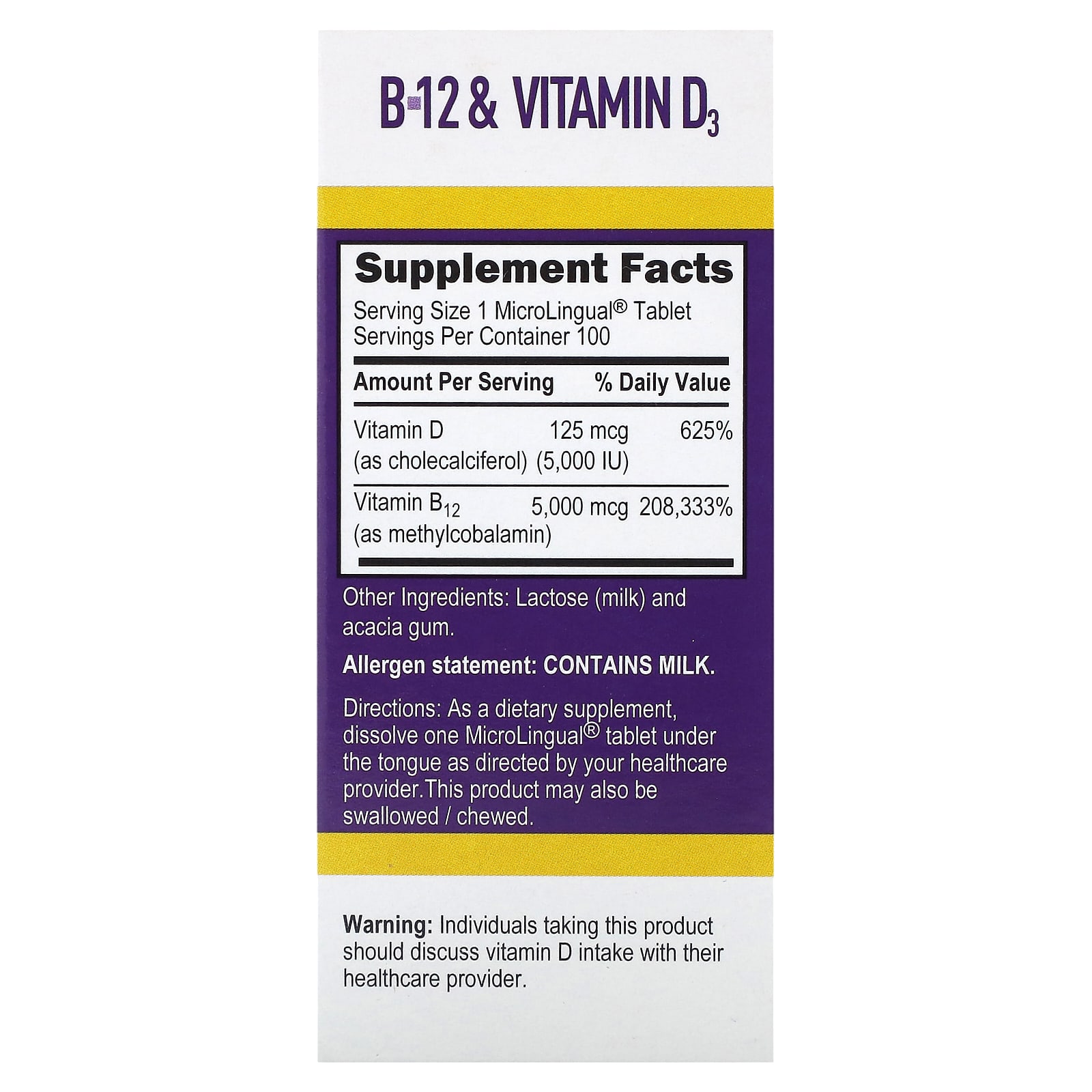 Метил B12 Superior Source & Vitamin D3, 100 быстрорастворимых таблеток MicroLingual — фото 3