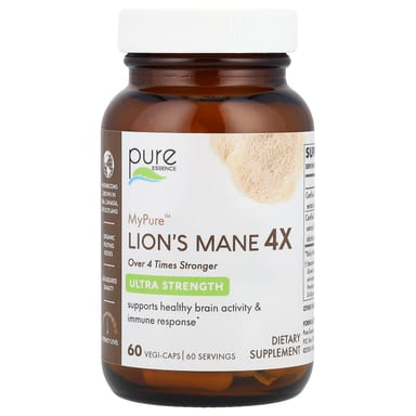 Ежовик гребенчатый Pure Essence MyPure™ 4X Ultra Strength, оттенок 60 Vegi-Caps