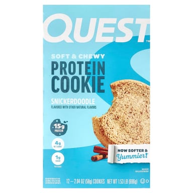 Протеиновое печенье Quest Nutrition Snickerdoodle, оттенок 12 Cookies, 58 г