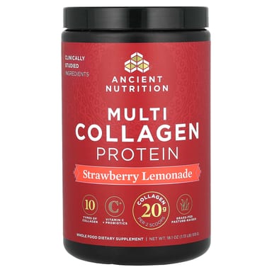 Коллагеновый протеин Ancient Nutrition Multi, вкус Strawberry Lemonade, 513 г