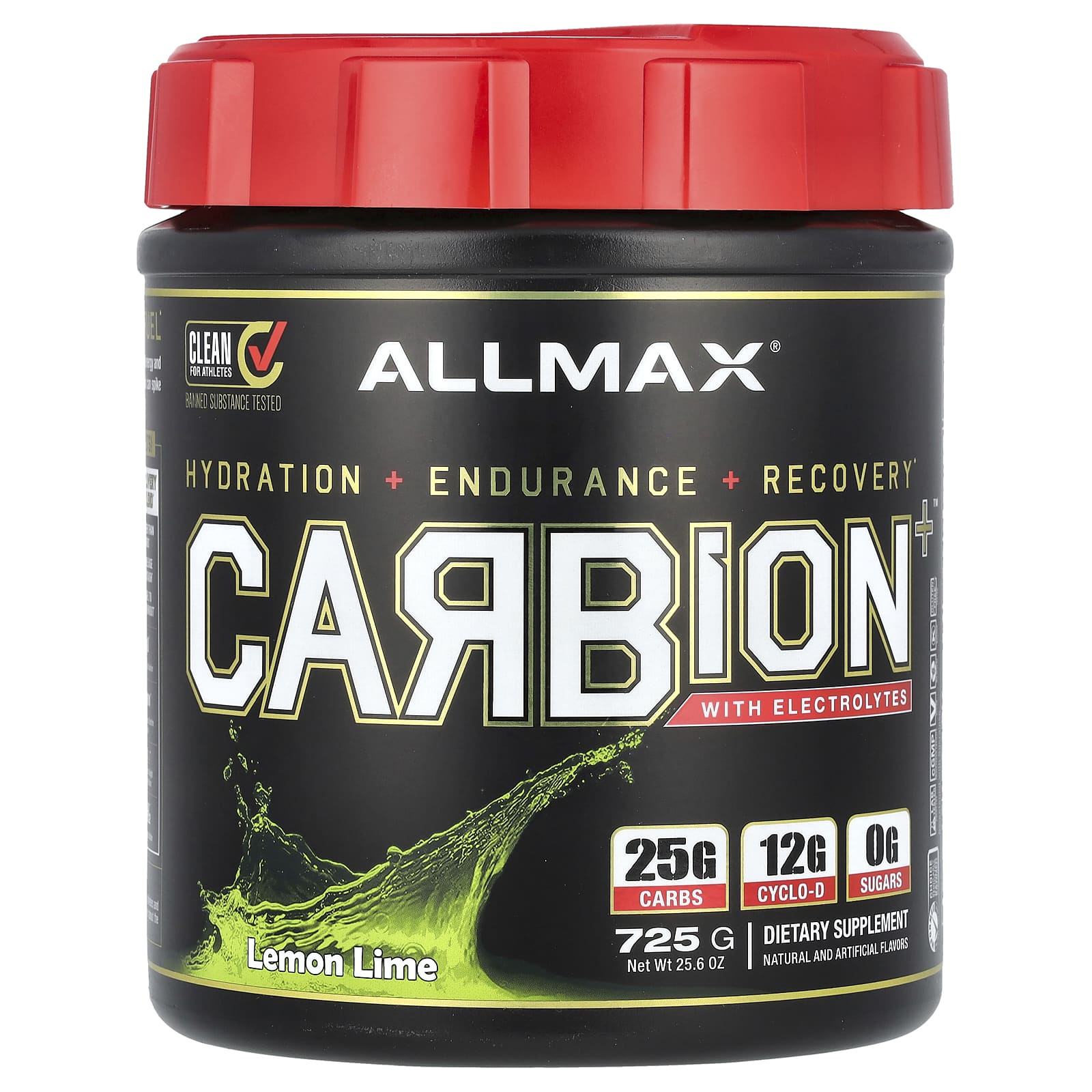 Электролиты ALLMAX CARBION+™, вкус Lemon Lime, 725 г