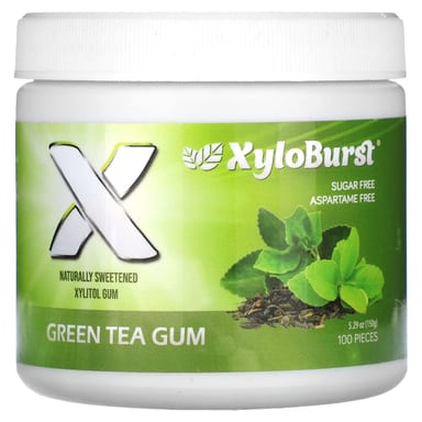Зеленый чай Xyloburst Xylitol Gum, оттенок 100 Pieces, 150 г