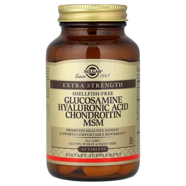 Гиалуроновая кислота Solgar Glucosamine Chondroitin MSM, 60 таблеток