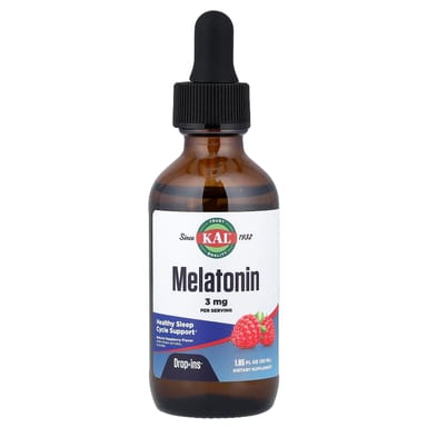 Мелатонин KAL, вкус Natural Raspberry, 3 мг, 55 мл