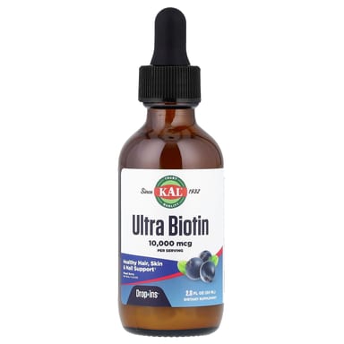 Биотин KAL Ultra, вкус Mixed Berry, 10000 мкг, 59 мл