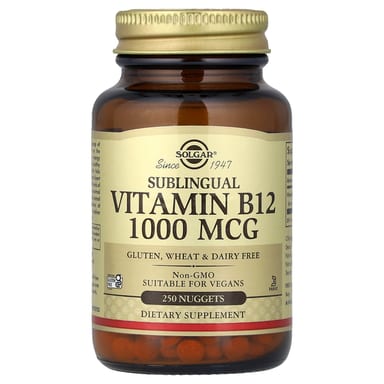 Витамин B12 Solgar Sublingual, 250 Nuggets, 1000 мкг