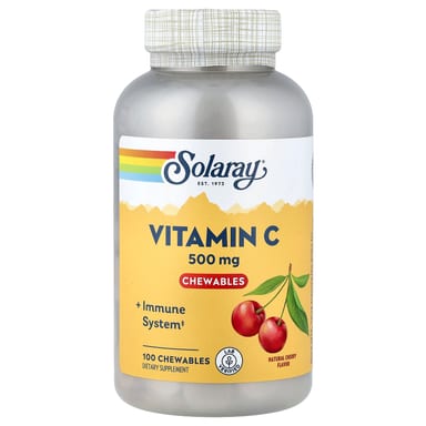 Витамин C Solaray Chewables, вкус Natural Cherry, 100 жевательных таблеток