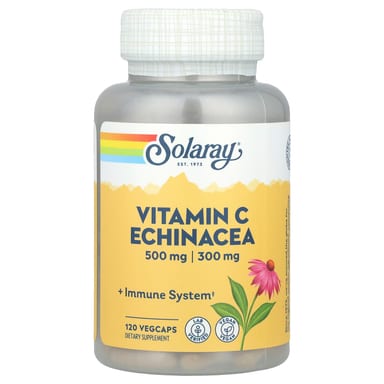 Эхинацея Solaray Vitamin C, 120 растительных капсул